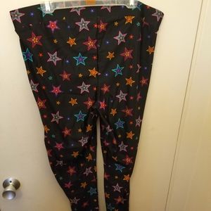 Black and multicoloured stars leggings [Torrid]